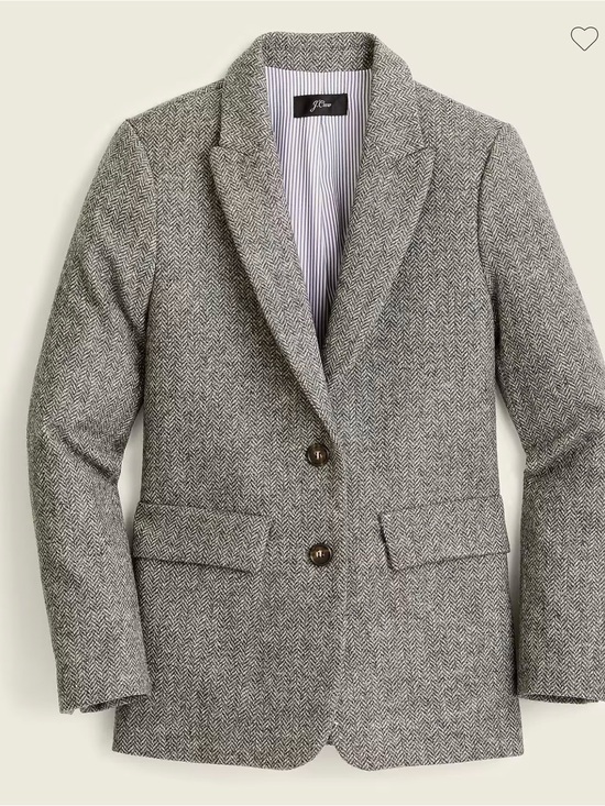 J. Crew Jackets & Blazers - J Crew Sommerset Blazer Graphite English Wool Herringbone Preppy Academia Sz 2